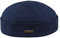Sterkowski Docker Cap | 100% weiche Baumwolle Beanie für Damen und Herren | Sommer Atmungsaktiv Skull Cap ohne Futter - Blau - 7 1/4 L