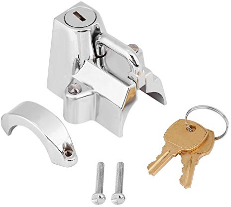 - Lucchetto per casco universale in acciaio per moto moto con 2 chiavi