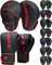 RDX Kinder Boxhandschuhe und Pratzen Set Kampfsport Handpratzen Junior Muay Thai Boxpratzen Mitts MMA Training Boxen Pads Sparring Schlagpolster Kickboxen Schlagkissen Haken und Jab Boxpads