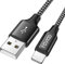 RAVIAD iPhone Charger Cable 1M/3.3FT [MFi Certified] Nylon Braided Lightning Cable Fast Charging & Sync iPhone Charger for iPhone 14 13 12 11 Pro Max 13 12 Mini X XS XR 10 8 8 7 Plus 6 6s 5s 5, Black
