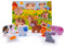 RB&G Holzpuzzle mit großen Teilen - Bauernhof Puzzle für Kinder ab 1 Jahr Hase & Co. Bausteine Spielsteine Tiere