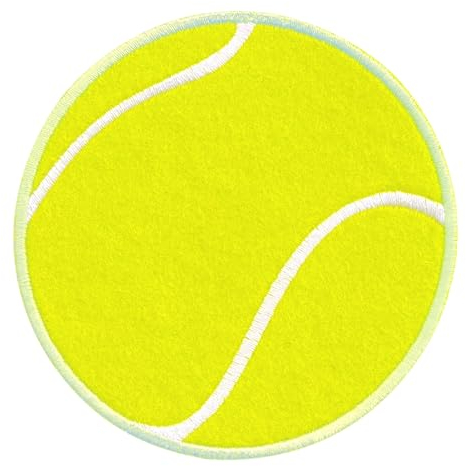 PatchMommy Tennis Ball Patch Aufnäher Applikation zum Aufbügeln Bügelbild Ball Sport Tennisball - für Kleidung Jeans Jacken Kinder