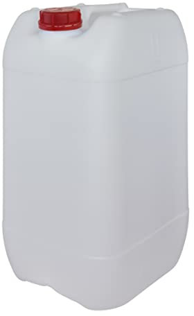 Bidón Garrafa 25 Litros Plástico apilable. Apta para uso alimentario. Homologación para transporte ADR.