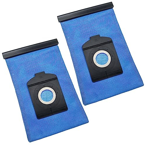 vhbw 2x Staubbeutel kompatibel mit Siemens Smily VS01G500, Smily VS01G400, Super SX VS01G410 Staubsauger - 25,3cm x 17,4cm Blau
