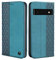 CXTcase Schutzhülle für Google Pixel 6a, Schutzhülle aus PU-Leder, Magnetverschluss, Flip Case für Google Pixel 6a, Grün