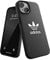 adidas Hülle Entworfen für iPhone 14 | Stoßfester Fallschutz | Kompatibel mit kabellosem Laden | 6,1 Zoll Schwarz-Weißes Trefoil Design | Schützende Originals Handyhülle