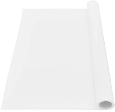 NARENDRA Silikon-Matte, großes Tischset, Vinyl-Tischmatte, hitzebeständig, rutschfest, Küche, Picknick, Essgeschirr, Unterlage, Arbeitsplattenschutz, ESD-Pad, China, weiß durchscheinend, 80 x 50 cm