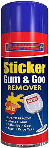 Sticker Gum & Goo Remover Spray Effective Label Cleaner Easy to Use Sprays Cleans Residue Adhesive Surface Marks - Remove Sticky Labels, Chewing Gum, Masking Tape, Gel, Price Tags 300ml