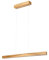 alfalux Lampe LED Hängelampe aus Holz Wohnzimmer Esszimmerlampe Hängeleuchte Pendelleuchte Esstischlampe Küchenlampe Höhenverstellbar 80 cm Rustikal LED80KB-3K-RUSTIKAL
