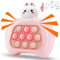 Rabbit Fast Push Game，Pop Bubble Fidget Toy Quick Push Light Up Popping Game Toys for Ages 4-12, Birthday Gifts for Boys & Girls & Teens