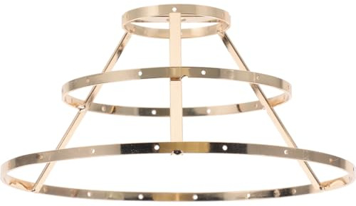 OSALADI Lampenschirmrahmen Aus Eisen Diy Rahmen Für Lampenschirm Tischlampenschirm Für Heimwerker Für Schreibtischlampe Wohnzimmer Hotel Und Weitere Einsatzbereiche 19.50 X 19.50 X 9.00 cm
