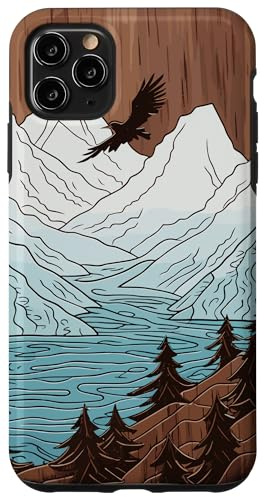 Wald Berge Outdoor, Natur Wandern Landschaft Holz Thema Hülle für iPhone 11 Pro Max