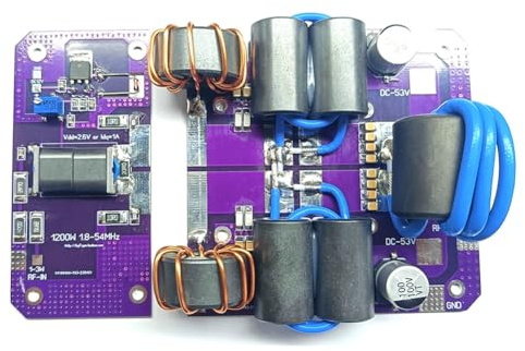 Sunmeit 1200W 1.8-54MHz SW Scheda Amplificatore di Potenza A Onde Corte Kit Amplificatore HF MRFX1K80H BLF188 Amplificatore di Potenza Durevole Facile da Usare