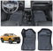 JHCHAN Fußmatten 2-teilig für Ford Ranger Fahrer und Beifahrer 2023-2024-2025 T9 Raptor Wildtrak XL XLT Tremor Limited Platinum, TPE Wasserdicht Automatten