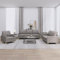 LAPOOH 3-TLG. Sofagarnitur mit Kissen Taupe Stoff, Sofa Mit Relaxfunktion, Couchgarnitur, Wohnzimmer Sofa, Couch, Sofa Set 3201249