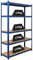 PROREGAL Schwerlastregal Ragnar für Gesamtlast 875kg Maße: 180x120x40 Blau, Kellerregal, Steckregal, Garagenregal, Lagerregal