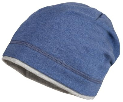 maximo GOTS Kids-Beanie Middle, Kontrastrand, einfarbig, UV 50