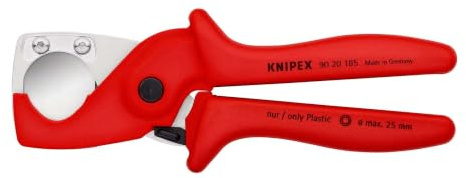 Knipex 90 20 185 | PlastiCut® Kunststoff-Schlauch- und Rohrschneider