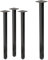 ML-Design Lot de 4 Pieds de Table I-Design 72 cm, Gris Foncé, Industriel, en Acier Laqué, Carré, Profil 4x4 cm, Pieds de Meuble Réglables en Hauteur 1-4 cm, Pieds de Support de Table Basse Banc Buffet