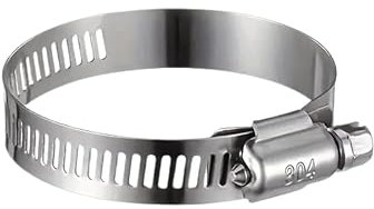 Adjustable Stainless Steel Jubilee Clips with Handle – Worm Drive Hose Clamps, Hose Clips, Pipe Clips for Fuel, Gas, Petrol, and Water Pipes – Heavy Duty Pipe Clamps (1, 19-29mm)