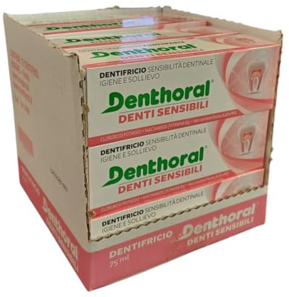 Denthoral dentifricio Denti Sensibili confezione famiglia da 12 pezzi