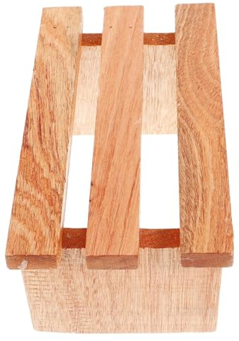 Alasum Rutschfester Holz Fußhocker mit Massagepunkten Beinstütze für Badewanne und Sauna Bruchfest Geeignet für Fußbad und Entspannung