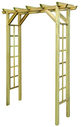 Festnight Gartenlaube Rosenbogen aus Imprägniertem Holz Pergola Gartenpergola Rankhilfe 150 x 50 x 200 cm