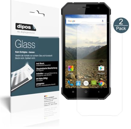 dipos 2x Displayschutzfolie 9H matt für Nomu S30
