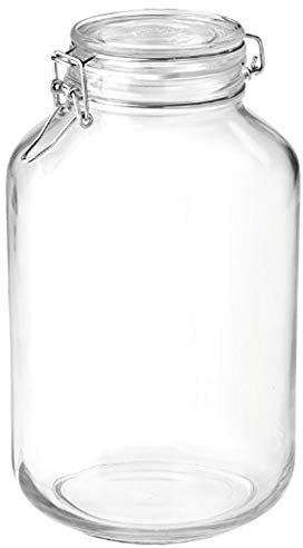 DOSEN-ZENTRALE Drahtbügelglas Fido 4000 ml mit Ring ø 90mm