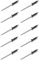 Lot de 10 Rivet Noir Plaque D'IMMATRICULATION Voiture Auto Moto Scooter MOBYLETTE Protection Plastique VIS Boulon Fixation