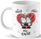 Sheepworld Tasse für Paare » Ich: Deins! Du: Meins! Wir: EINS!« Tasse mit Namen des Paares, personalisiert (weiß) | Porzellan, 32,5 cl, Tasse mit Wunschnamen | Geschenk Valentinstag, Jahrestag | L1384
