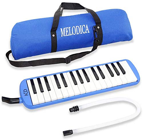 keepdrum Melodica 32 Tasten Blau mit Tasche