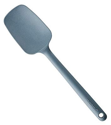 MASTRAD - Spatule - Cuillère - Préparation Cuisson Mélanger - Unibloc - En Silicone - Ne Raye Pas Les Casseroles - Gris