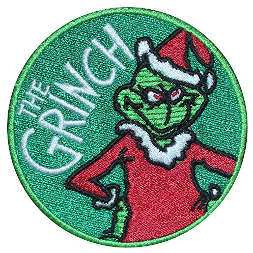 The Grinch Movie Patch Iron on Patch Sew on Patch Stickerei Badge Cartoon Patch
