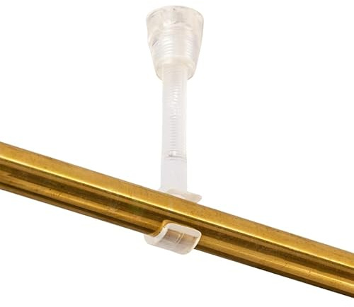 ORION LIGHTSTYLE Distanzhalter Halterung 1 Stück für Lampenrohre Kabel Fassungen Aufhängungen Ø 16mm verstellbar Hakenform PVC transparent