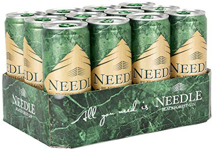 Needle Gin Tonic, der perfekte Longdrink in der Dose, inkl. 3 Euro DPG Pfand EINWEG (12 x 0.33 l)