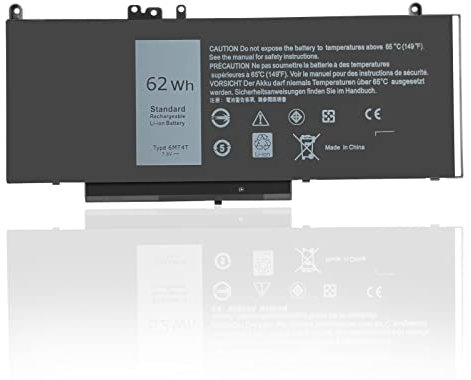 Exmate 6MT4T 7V69Y TXF9M 79VRK Batterie pour Dell Latitude E5470 E5550 E5570 [7.6V 62Wh]