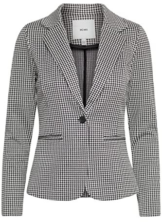 ICHI IHRUTI BL8 Blazer d'affaires décontracté, 194008/noir, M Femme