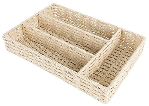 Angoily 1pieza Cesta De Almacenamiento Compartimentada De Sintética Para Organizar y Para y Dormitorio