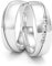 Kolibri Rings Eheringe Silber 925 6 Zirkonia Steine Paarpreis - Gravur und Etui