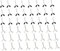 Hitopin 48 Stücke Hijab Pins Clips, Clip Schal Pin, Muslim Hijab Pins Clips, Perlen Schal Clip, U Form Pins Clips, Brosche Pins Clip, Teardrop Clip, für Mädchen Kleidung Dekoration (Weiß, Schwarz)