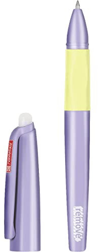 BRUNNEN, Remove, penna gel cancellabile per scuola/università/ufficio, ricambio per penna a sfera e penna roller, ricaricabile, impugnatura antiscivolo, inchiostro gel ad asciugatura rapida (viola