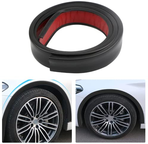 JoyFan Auto Kotflügelverbreiterung Schutzleisten Kantenschutz 1.5M Gummidichtung PVC Streifen Selbstklebend Augenbrauen Aufkleber Augenbrauenbogen Streifen Verbreiterungsschutz für Auto und LKW Rad