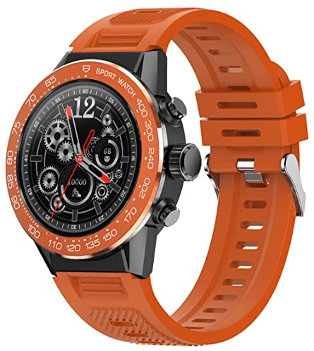 Smart Watch mit 1,32 Zoll AMOLED Herren Smartwatch mit Lautsprecher Telefonfunktion Sportuhr Gesundheitsuhr Schlafanalyse Herzfrequenz Outdoor IOS Android Militär Männer Wasserdicht Tactical Watch