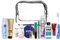 Reise-Essentials-Kit, Reiseset geeignet für Handgepäck, Urlaub und Geschäftsreisen, bestehend aus Allen notwendigen Körperpflege, PVC-Kosmetikkoffer (Women New ama-63)