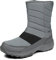 TLOLA Winterstiefel Herren Wasserdicht Winterschuhe Warm Gefüttert Schneestiefel Leicht Wanderschuhe Trekkingschuhe Rutschfest Stiefel Herren Arbeiten Ski Outdoor Boots Herren (Grau EU 42)