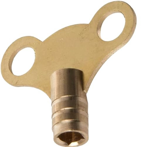 Radiator Bleed Valve Key - Clock Style for Bleeding and Venting Air Vent Valves Solid Brass (2)