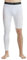Herren Basketball Single Leg Tight Sporthose 1/2 One Leg Compression Pants Athletic Base Layer Unterwäsche, Weiß-1, Mittel