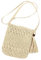 LATRAT Sac en paille pour femme, sac à bandoulière de plage tout assorti pour l'été, sac de loisirs creux à gland, Pour les voyages, les vacances, les loisirs, beige (Beige*2)