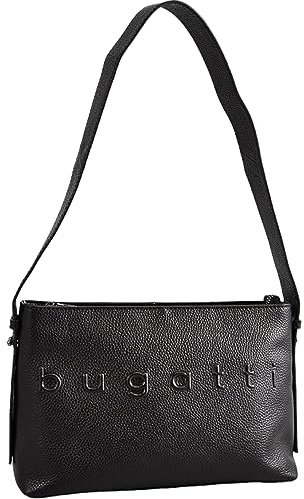 bugatti 49226601 Limited Damen Leder Handtasche Schultertasche schwarz